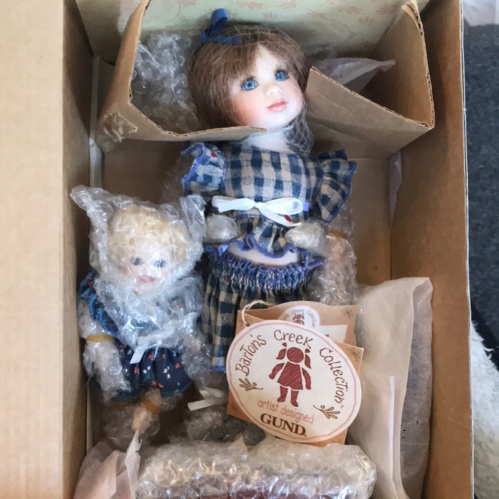Gund Bartons Creek Collection Doll Ceramic Jodi ,Jessie 87010 NIB Bear McCardle